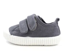 Pom Pom sko canvas light olive